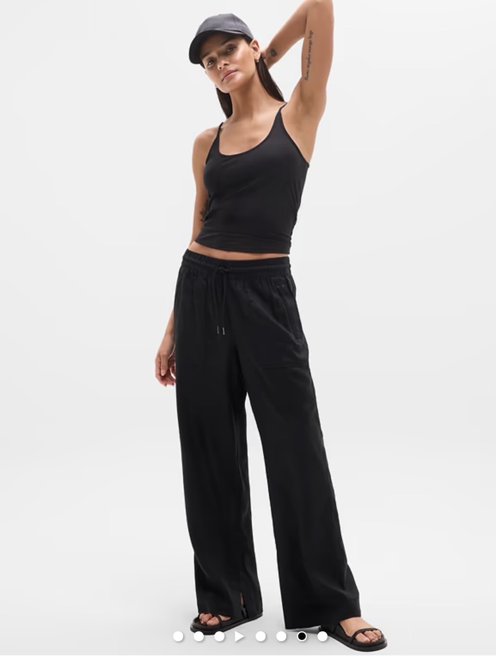 Athleta Retreat 100% Linen Pants - small petite, black